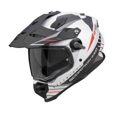 CASCO SCORPION ADF-9000 AIR BLANCO MATE/ NEGRO / ROJO