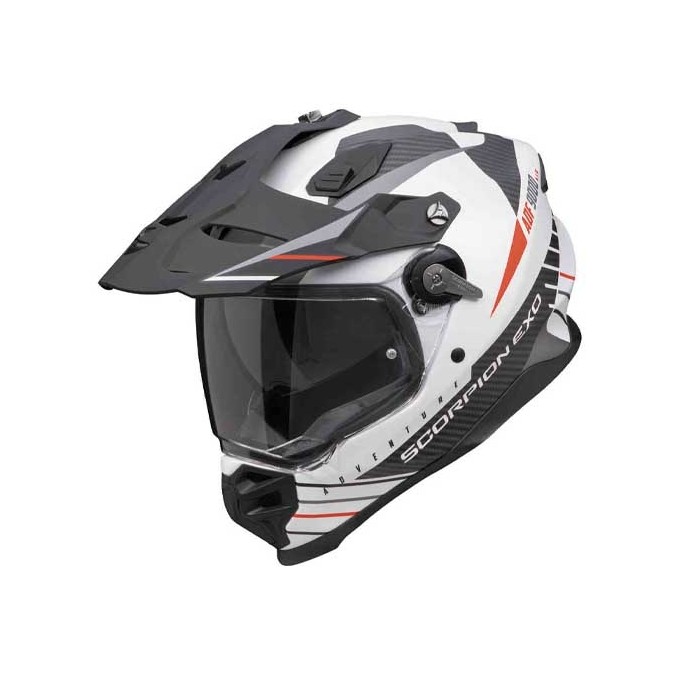 CASCO SCORPION ADF-9000 AIR BLANCO MATE/ NEGRO / ROJO