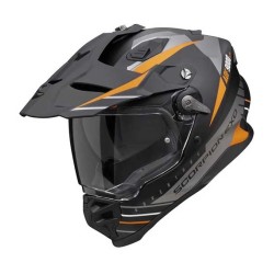CASCO SCORPION ADF-9000 AIR NEGRO MATE / GRIS / NARANJA