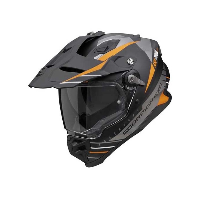 CASCO SCORPION ADF-9000 AIR NEGRO MATE / GRIS / NARANJA