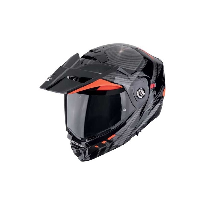 CASCO SCORPION ADX-2 LEWIS NEGRO / ROJO