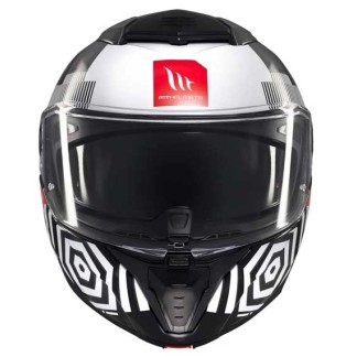 CASCO MT HELMETS ATOM-2 SV STRANGE B2 NEGRO / BLANCO