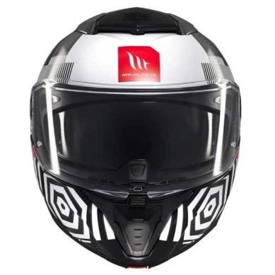 CASCO MT HELMETS ATOM-2 SV STRANGE B2 NEGRO / BLANCO