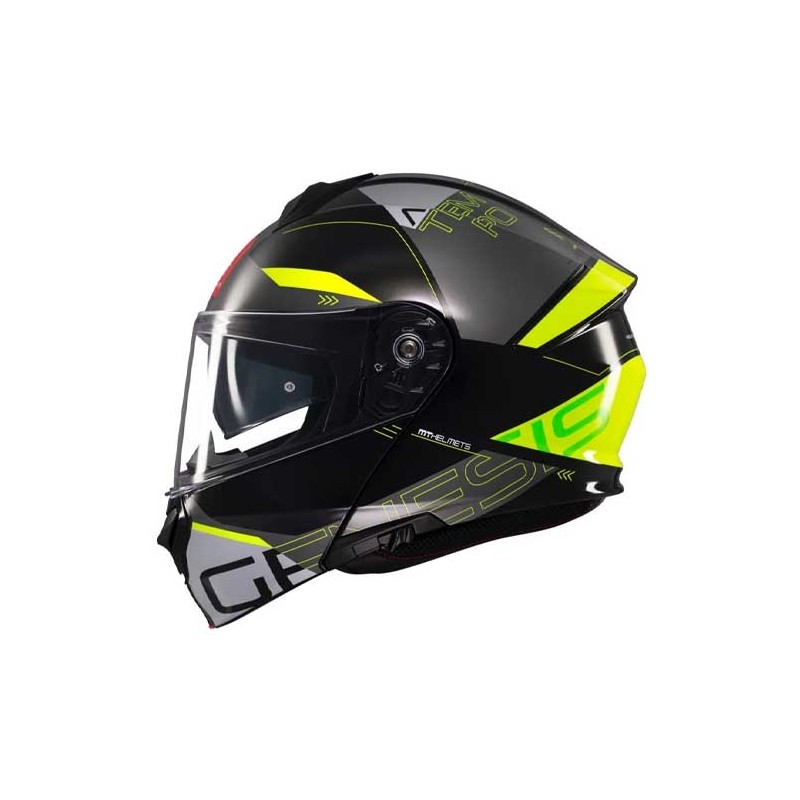 CASCO MT HELMETS ATEMPO B3 NEGRO / AMARILLO
