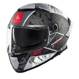 CASCO MT HELMETS THUNDER 4 SV RAINFOREST C2 MATE NEGRO / BLANCO