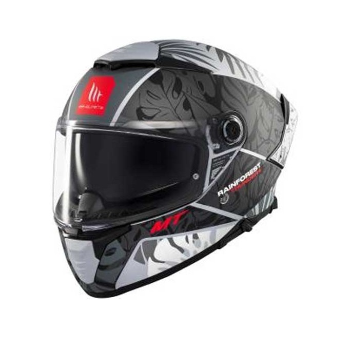 CASCO MT HELMETS THUNDER 4 SV RAINFOREST C2 MATE NEGRO / BLANCO