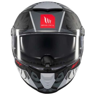 CASCO MT HELMETS THUNDER 4 SV RAINFOREST C2 MATE NEGRO / BLANCO