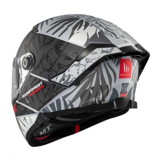 CASCO MT HELMETS THUNDER 4 SV RAINFOREST C2 MATE NEGRO / BLANCO