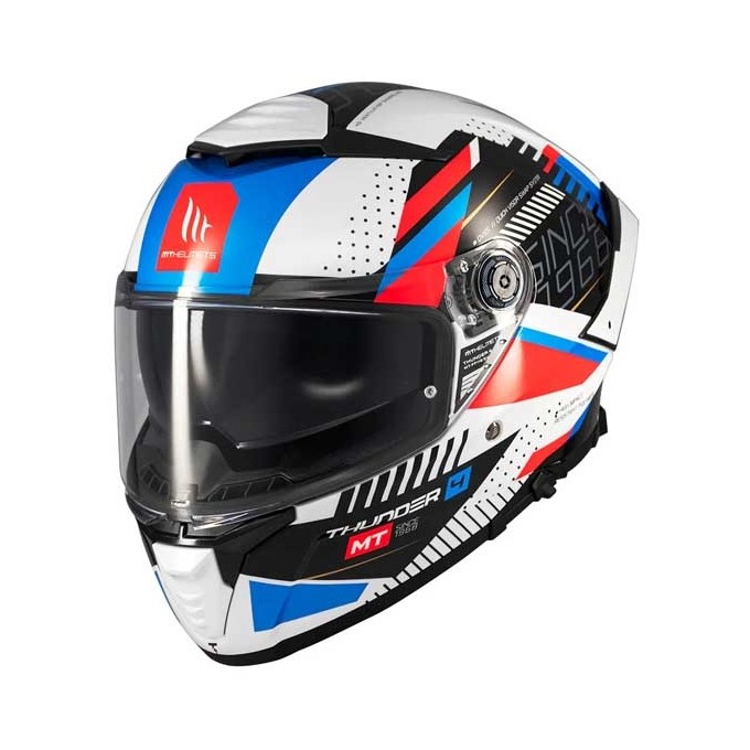 CASCO MT HELMETS  THUNDER 4 SV LUMINENCE D5 ROJO MATE