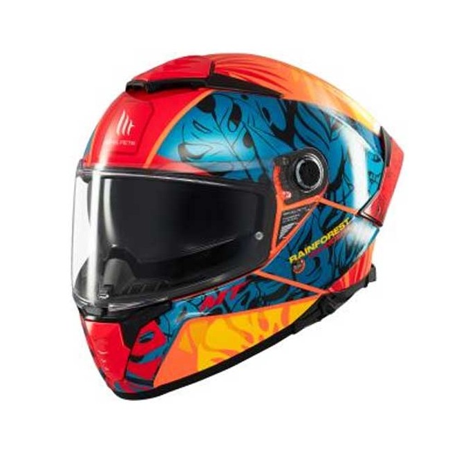 CASCO MT HELMETS THUNDER 4 SV RAINFOREST C2 MATE NEGRO / BLANCO