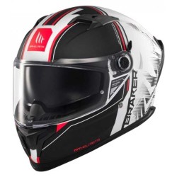 CASCO MT HELMETS BRAKER SV CHARM A1 MATE NEGRO / BLANCO / ROJO