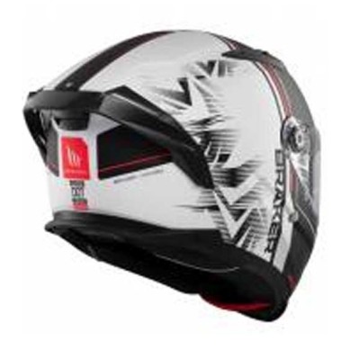 CASCO MT HELMETS BRAKER SV CHARM A1 MATE NEGRO / BLANCO / ROJO