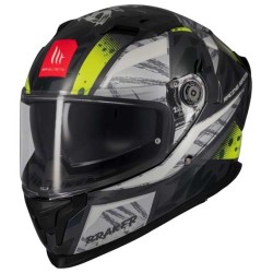 CASCO MT HELMETS FURY 06 BRILLO NEGRO / AMARILLO
