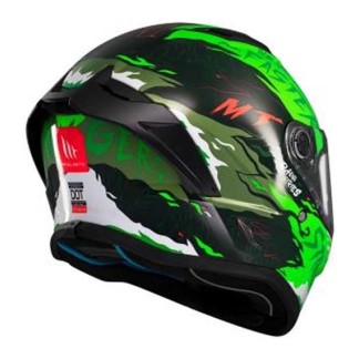 CASCO MT HELMETS STINGER 2 ARDENT 06 BRILLO NEGRO / VERDE