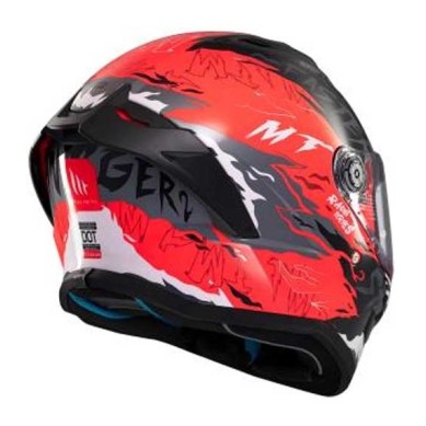 CASCO MT HELMETS STINGER 2 ARDENT 05 BRILLO ROJO / NEGRO