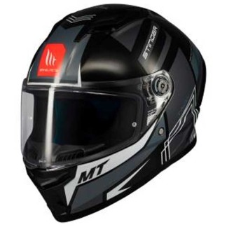 CASCO MT HELMETS STINGER 2 TRON B12 BRILLO NEGRO 