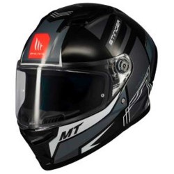 CASCO MT HELMETS STINGER 2 TRON B12 BRILLO NEGRO 