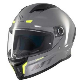 CASCO MT HELMETS STINGER 2 SOLID A12 GRIS BRILLO