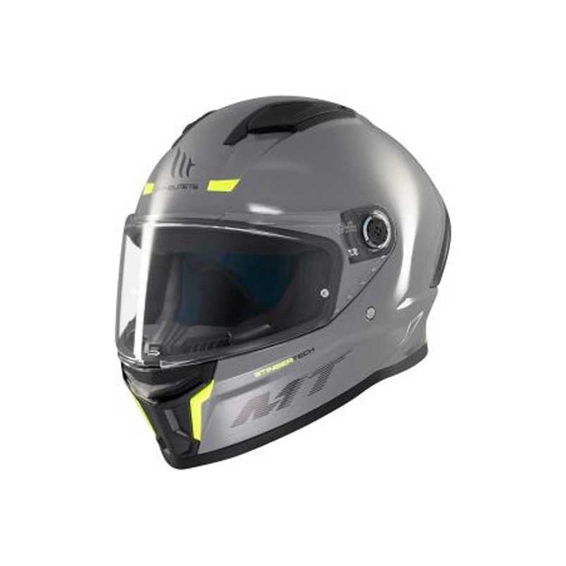 CASCO MT HELMETS STINGER 2 SOLID A12 GRIS BRILLO