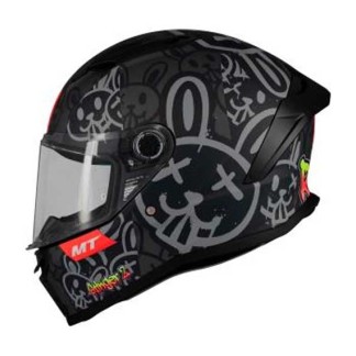 CASCO MT HELMETS STINGER 2 RAM F1 MATE NEGRO / PLATA