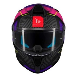 CASCO MT HELMETS TARGO S BRIK C8 MATE NEGRO / ROSA / AZUL