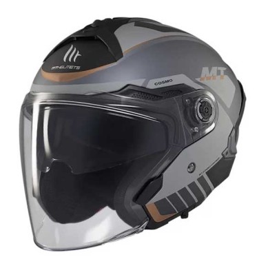CASCO MT HELMETS JET COSMO SV CRUISER C2 MATE GRIS