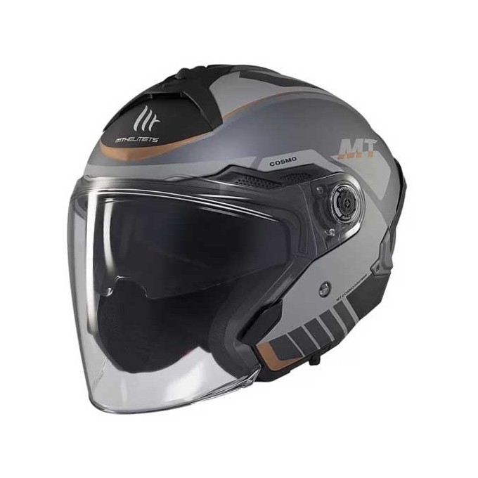 CASCO MT HELMETS JET COSMO SV CRUISER C2 MATE GRIS