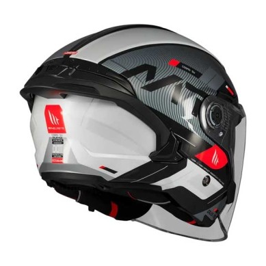 CASCO MT HELMETS JET COSMO SV SILENCE B2 BRILLO NEGRO