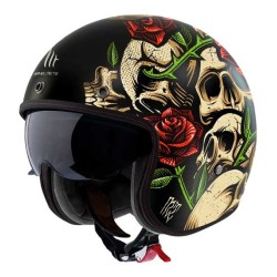 CASCO MT HELMETS JET LE MANS 2 SV S BREAKOUT B9 BRILLO NEGRO / COLOR