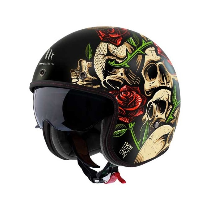 CASCO MT HELMETS JET LE MANS 2 SV S BREAKOUT B9 BRILLO NEGRO / COLOR