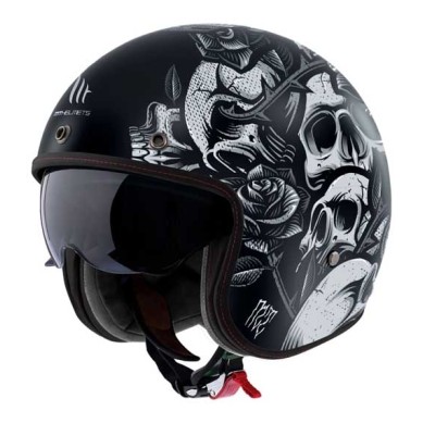 CASCO MT HELMETS JET LE MANS 2 SV S BREAKOUT B2 MATE NEGRO / GRIS