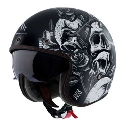 CASCO MT HELMETS JET LE MANS 2 SV S BREAKOUT B2 MATE NEGRO / GRIS