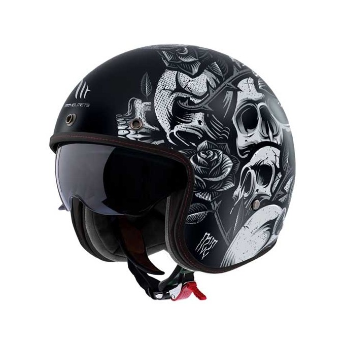 CASCO MT HELMETS JET LE MANS 2 SV S BREAKOUT B2 MATE NEGRO / GRIS