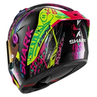 CASCO SHARK AERON FAWN NEGRO / VIOLETA / AMARILLO