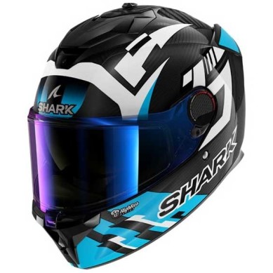 CASCO INTEGRAL SHARK SPARTAN GT PRO ZARCO NEGRO / BLANCO / AZUL