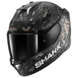 CASCO SHARK SKWAL¡3 HELLCAT MAT NEGRO CHROM / ANTARCITA