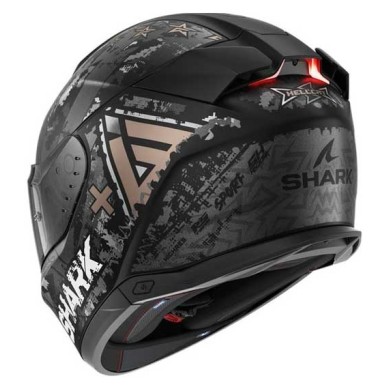 CASCO SHARK SKWAL¡3 HELLCAT MAT NEGRO CHROM / ANTARCITA