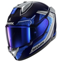 CASCO SHARK SKWAL¡3 RHAD AZUL CHROM / PLATA