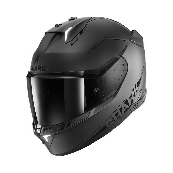 CASCO SHARK SKWAL¡3 BLANK SP MAT ANTARCITA / NEGRO / PLATA
