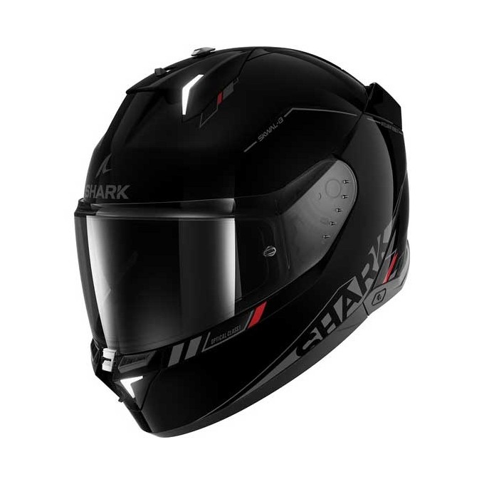 CASCO SHARK SKWAL¡3 BLANK SP NEGRO / ANTARCITA / ROJO