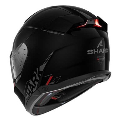 CASCO SHARK SKWAL¡3 BLANK SP NEGRO / ANTARCITA / ROJO