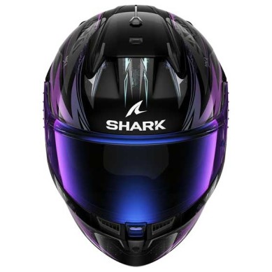 CASCO SHARK D-SKWAL-3 BLAST-R NEGRO-VERDE BRILLO