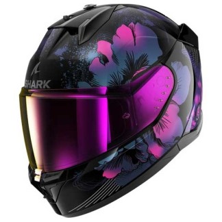 CASCO SHARK D-SKWAL-3 MAYFER NEGRO / VIOLETA BRILLO