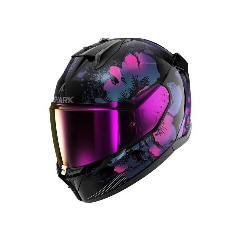 CASCO SHARK D-SKWAL-3 MAYFER NEGRO / VIOLETA BRILLO
