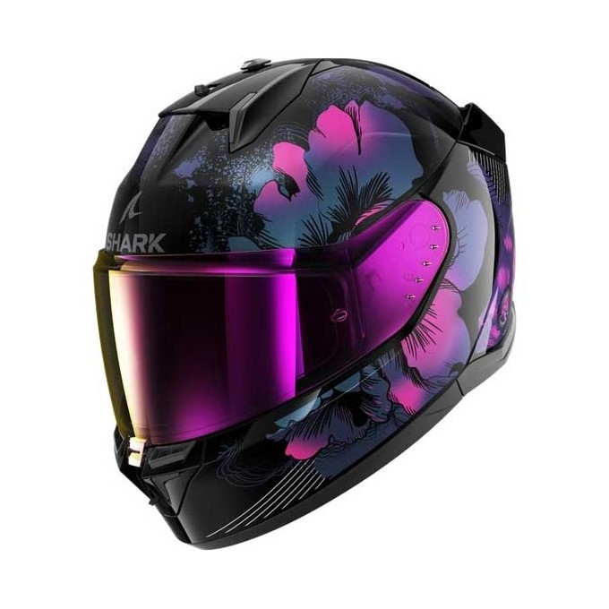 CASCO SHARK D-SKWAL-3 MAYFER NEGRO / VIOLETA BRILLO