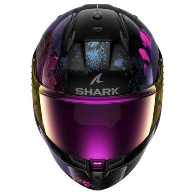 CASCO SHARK D-SKWAL-3 MAYFER NEGRO / VIOLETA BRILLO