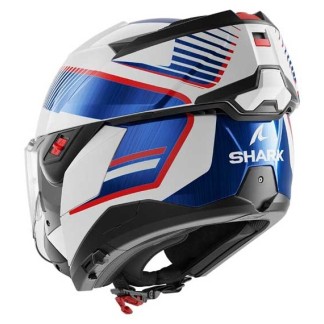 CASCO MODULAR SHARK OXO SIKTER ER BLANCO CHROME / AZUL
