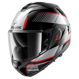 CASCO MODULAR SHARK OXO SIKTER NEGRO CHROM / PLATA