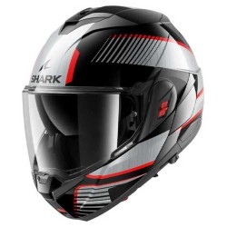 CASCO MODULAR SHARK OXO SIKTER NEGRO CHROM / PLATA