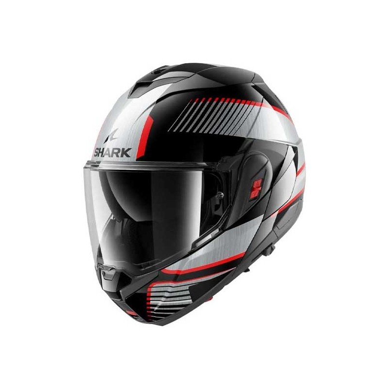 CASCO MODULAR SHARK OXO SIKTER NEGRO CHROM / PLATA